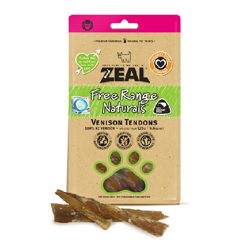 ZEAL Pet Food , HK - NP023 -- 紐西蘭鹿筋/ Venison Tendons (125g)